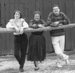 Rhonda, Nancy and Randy at the Innsbruck barn in October 1999